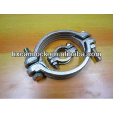 Double bolt heavy duty hose clamp